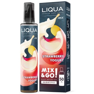 Liqua - E-liquide Mix & Go 50 ml Yaourt aux Fraises / Strawberry Yogurt