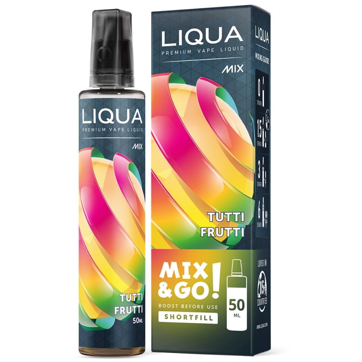 Liqua - E-liquide Mix & Go 50 ml Tutti Frutti / Tutti Frutti