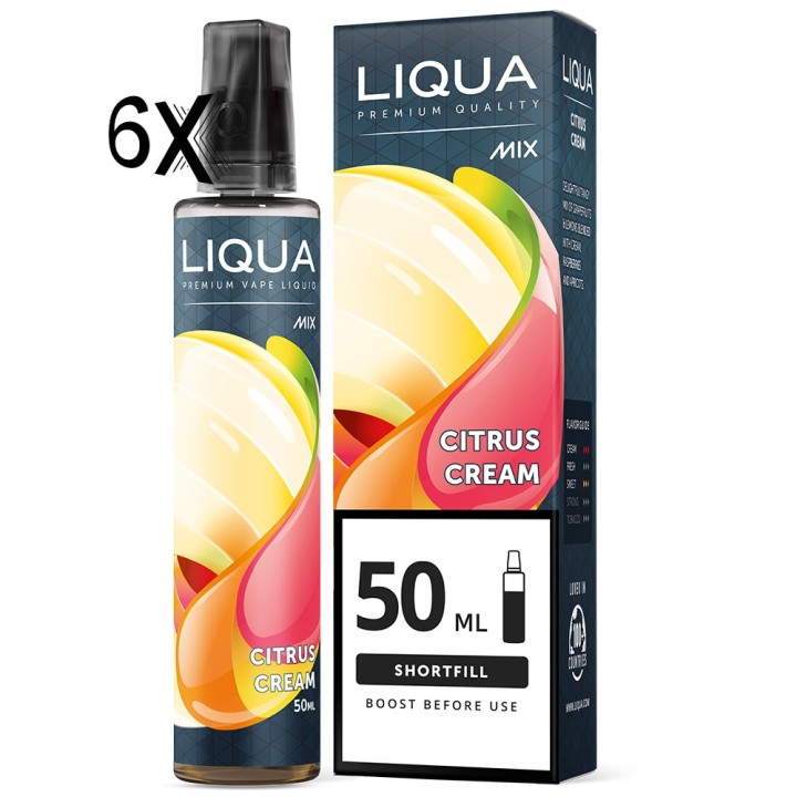 Liqua - E-liquide Mix & Go 50 ml Crème d’agrumes / Citrus Cream