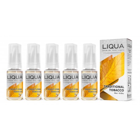 Liqua - Tabaco Tradicional / Traditional Blend Embalagem com 5 - LIQUA