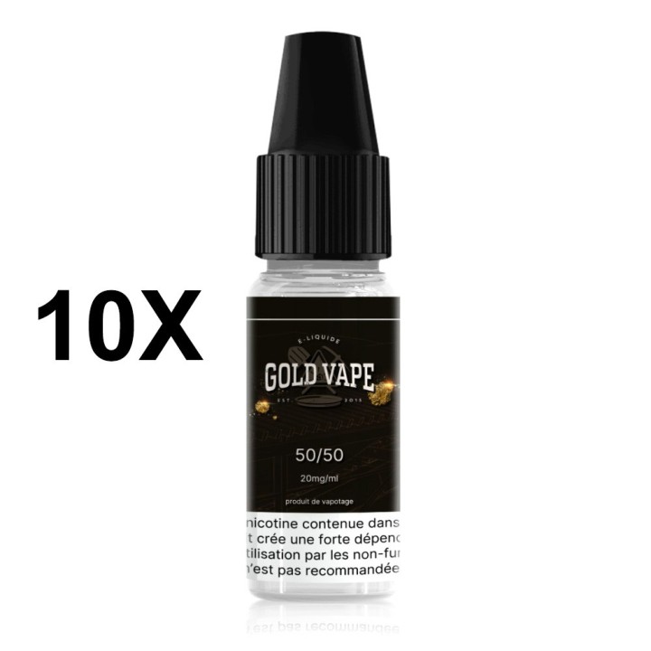 Gold Vape nikotino stipriklis 20 mg – PG50/VG50 – 10 vnt. pakuotė