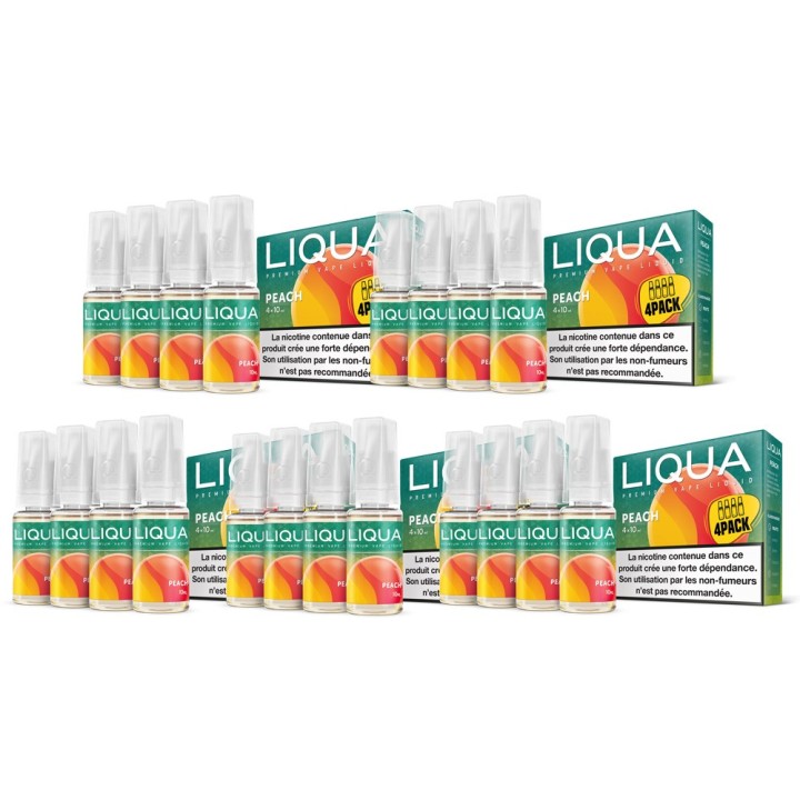 Liqua - Melocotón / Peach Paquete de 20