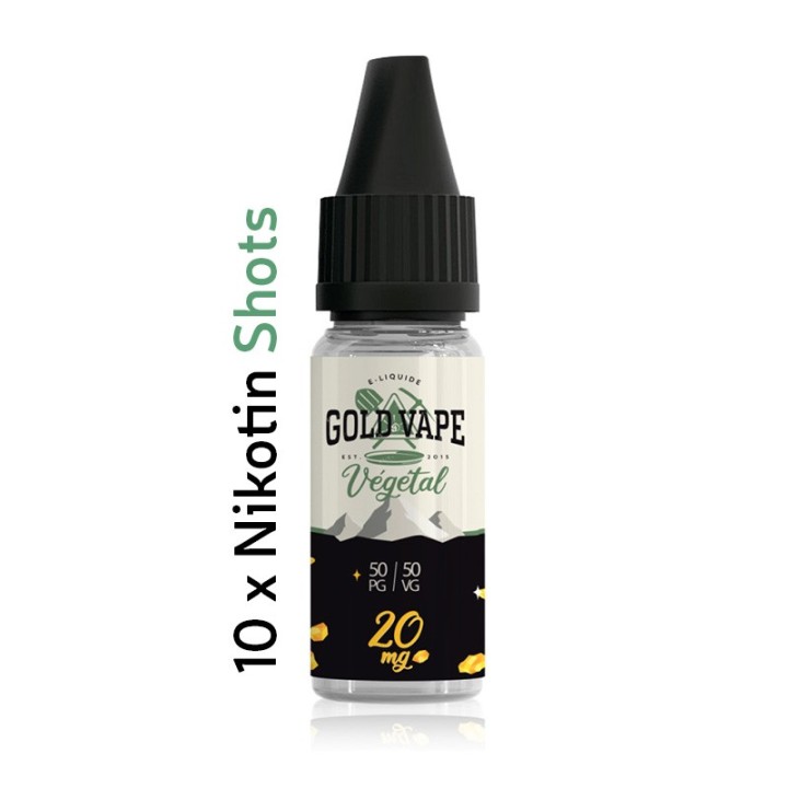 Augalinės kilmės nikotino stipriklis Gold Vape 20 mg – 10 vnt. pakuotė