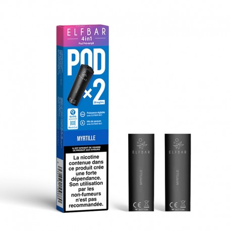 Cartridges Elfbar 4in1 Bosbes 2-pack