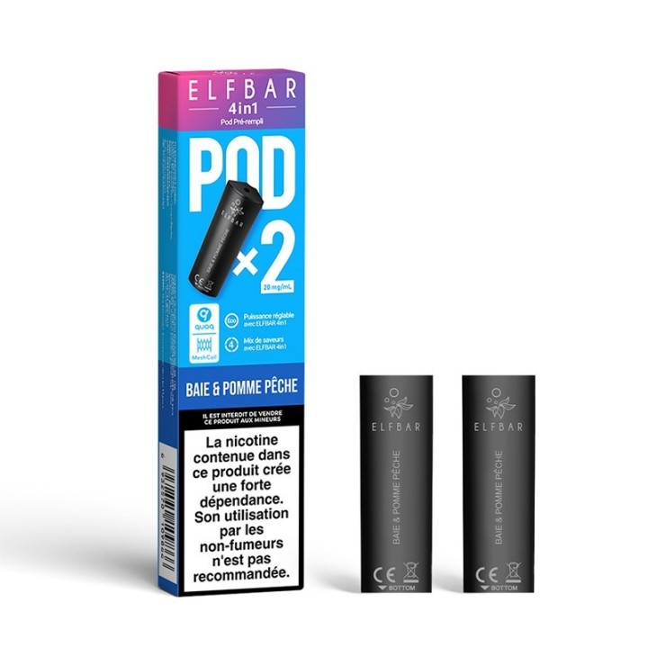 Elfbar 4in1 Berry & Apple Peach kapsule – pakiranje 2 kos.