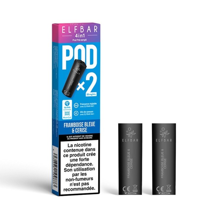 Elfbar 4in1 Blue Raspberry & Cherry kapsule – pakiranje 2 kos.
