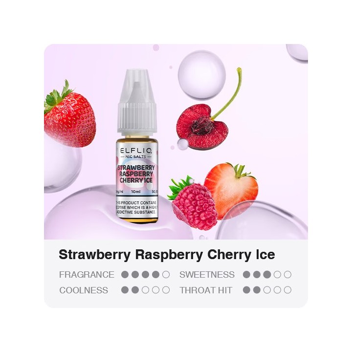 ElfLiq Strawberry Raspberry Cherry Ice - ElfBar