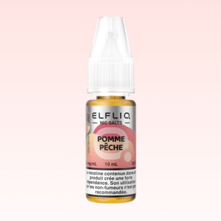 e-liquide elfliq pomme pêche sels de nicotine E-liquide Pomme Pêche main image 1