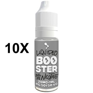 Booster s nikotinskim solima Liquideo 20 mg – PG50/VG50 – pakiranje od 10 komada