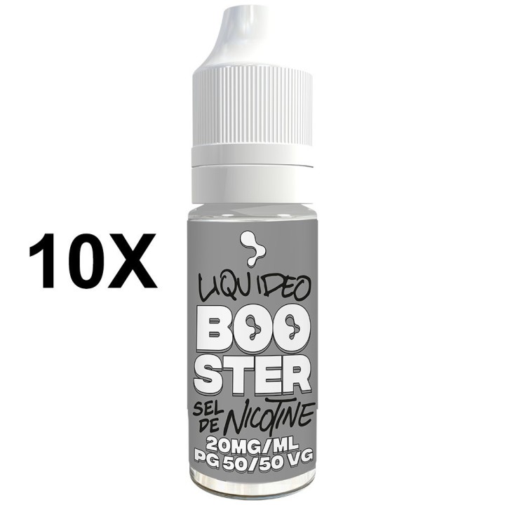 Booster s nikotinskim solima Liquideo 20 mg – PG50/VG50 – pakiranje od 10 komada