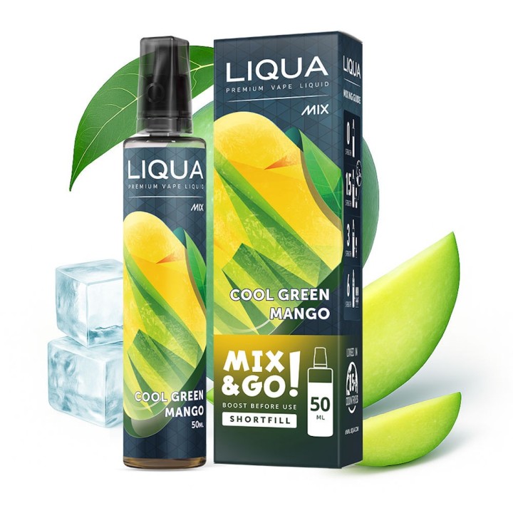 E-liquid LIQUA Mix & Go Cool Green Mango 50 ml