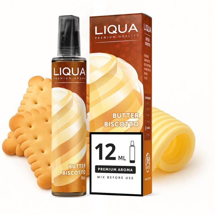 Liqua Long-Fill Aromat 12ml Butter Biscotto