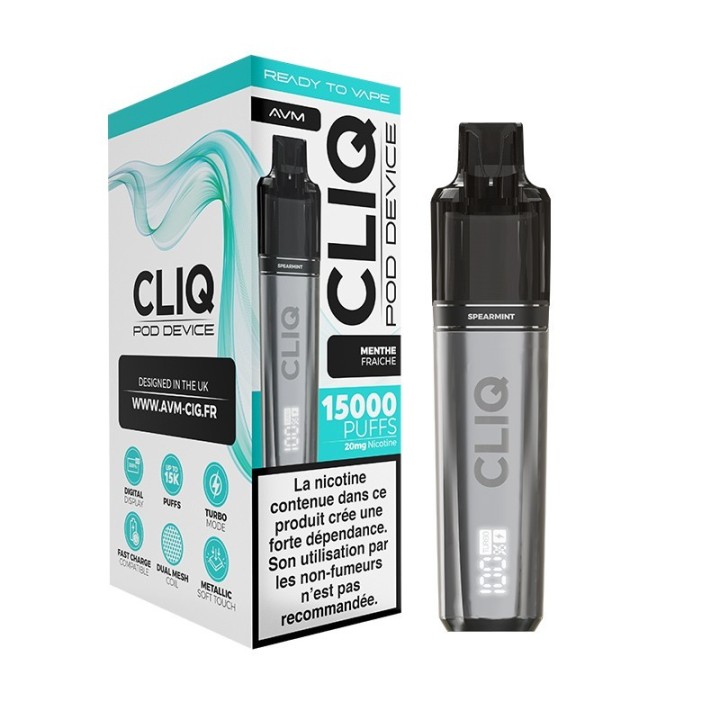 Cliq 15K įtraukimų – Spearmint 20 mg – AVM