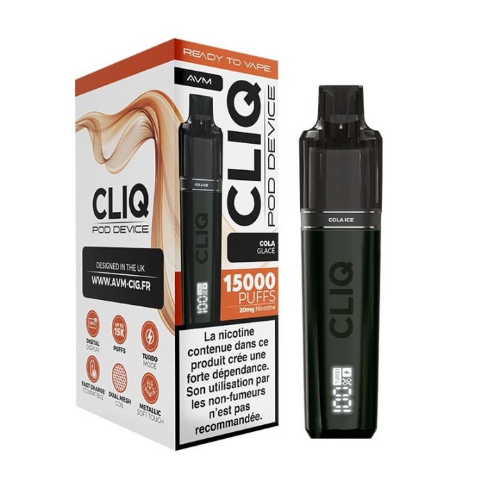 Cliq 15K įtraukimų – Cola Ice 20 mg – AVM