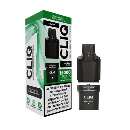 Cartucho Cliq 15000 puffs - Watermelon Ice 20mg - AVM