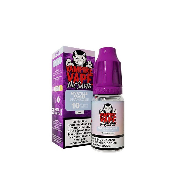 NicSalts Blueberry Strawberry Raspberry 10 ml - Vampire Vape