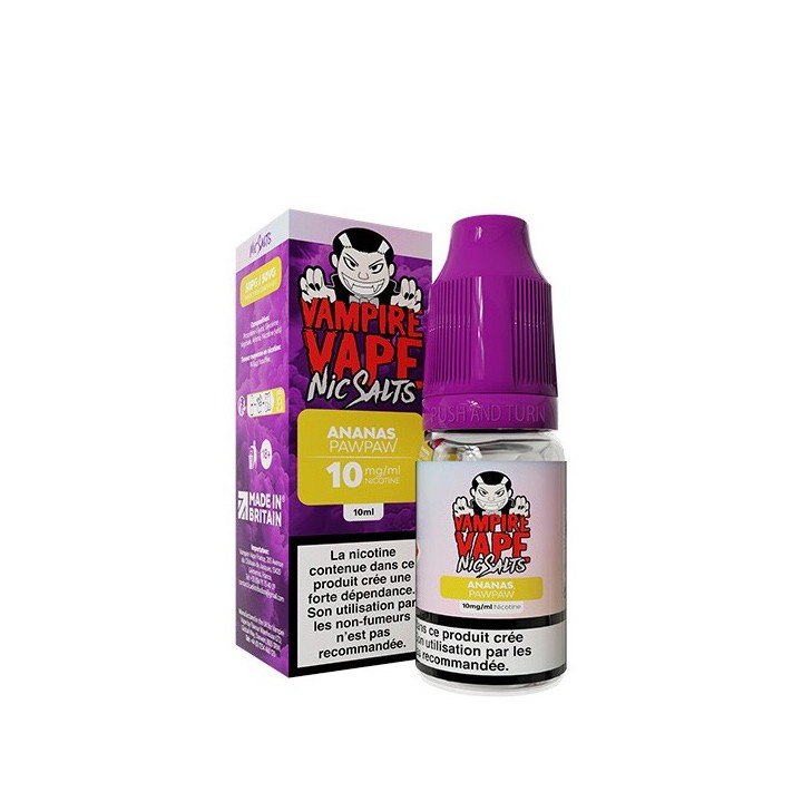 NicSalts Pawpaw Pineapple 10 ml - Vampire Vape