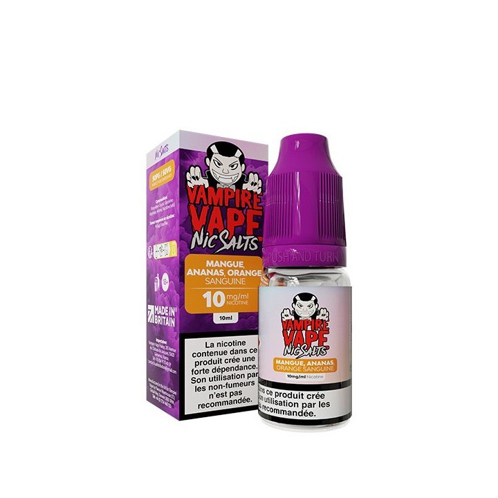 NicSalts Mango Pineapple Blood Orange 10 ml - Vampire Vape
