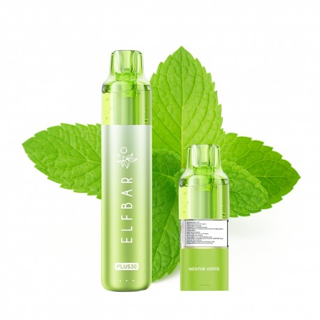 ELFBAR Plus30 20mg - Menthe Verte