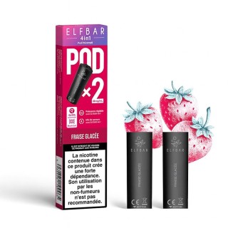 Cartuchos Elfbar 4in1 Fresa Helada paquete de 2