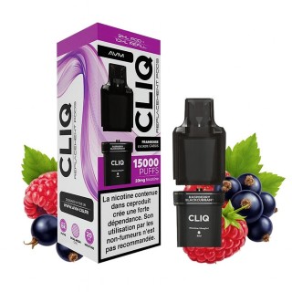 Cartuș Cliq 15000 puffs - Raspberry Blackcurrant 20mg - AVM