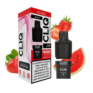 AVM Cliq 15000 įtraukimų kasetė – Strawberry Watermelon 20 mg