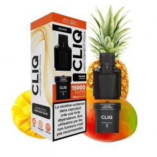 Пълнител AVM Cliq 15000 дръпвания – Mango Pineapple 20 mg