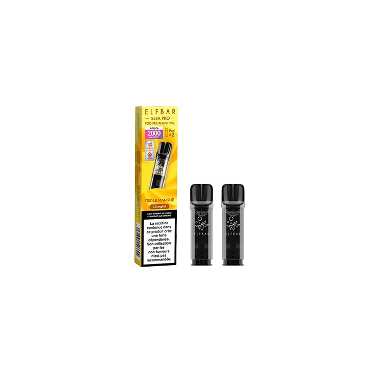 Cartridges Elfbar ELFA Pro Triple Mangue pack of 2