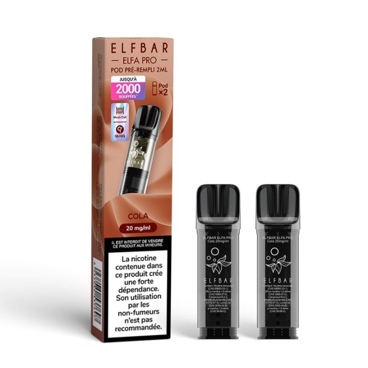 Elfbar ELFA Pro Cartridge Cola – 2 vnt.