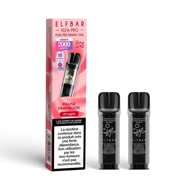 Elfbar ELFA Pro Cartridge Strawberry Raspberry – комплект от 2 бр.