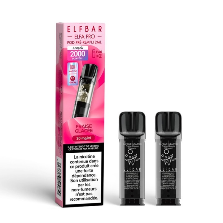Elfbar ELFA Pro Cartridge Strawberry Snoow – комплект от 2 бр.