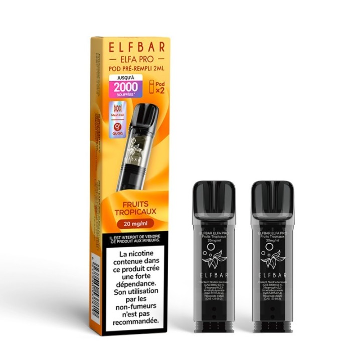 Elfbar ELFA Pro Cartridge Tropical Fruit – pakiranje od 2 kom