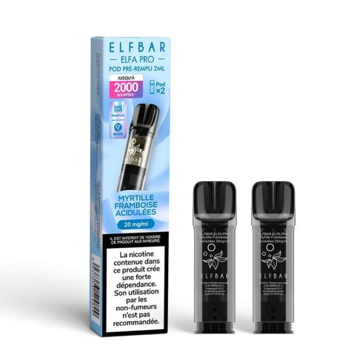 Elfbar ELFA Pro Cartridge Blueberry Sour Raspberry – 2 vnt.