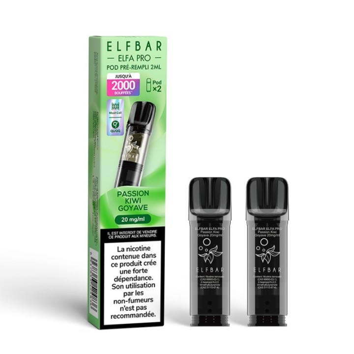 Elfbar ELFA Pro Cartridge Kiwi Passionfruit Guava – комплект от 2 бр.