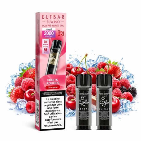 Elfbar ELFA Pro Cartridges Strawberry Raspberry Cherry Ice – pack of 2