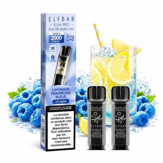 Elfbar ELFA Pro Cartridges Blue Razz Lemonade – pack of 2