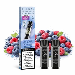 Elfbar ELFA Pro Cartridges Blueberry Sour Raspberry – pack of 2