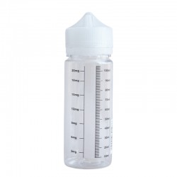 Empty graduated bottle PET ML+MG 120 ml
