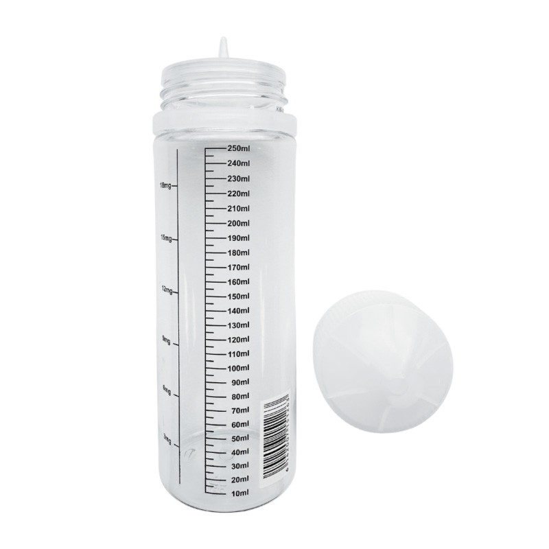 Bottiglia graduata vuota PET ML+MG 250 ml - LIQUA Online