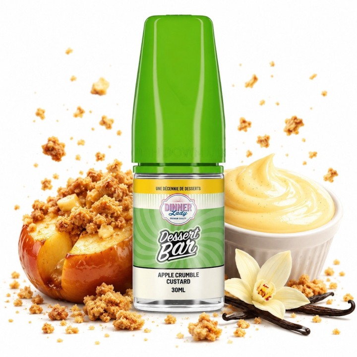 Arôme Concentré Dessert Bar Apple Crumble Custard 30ml - Dinner Lady