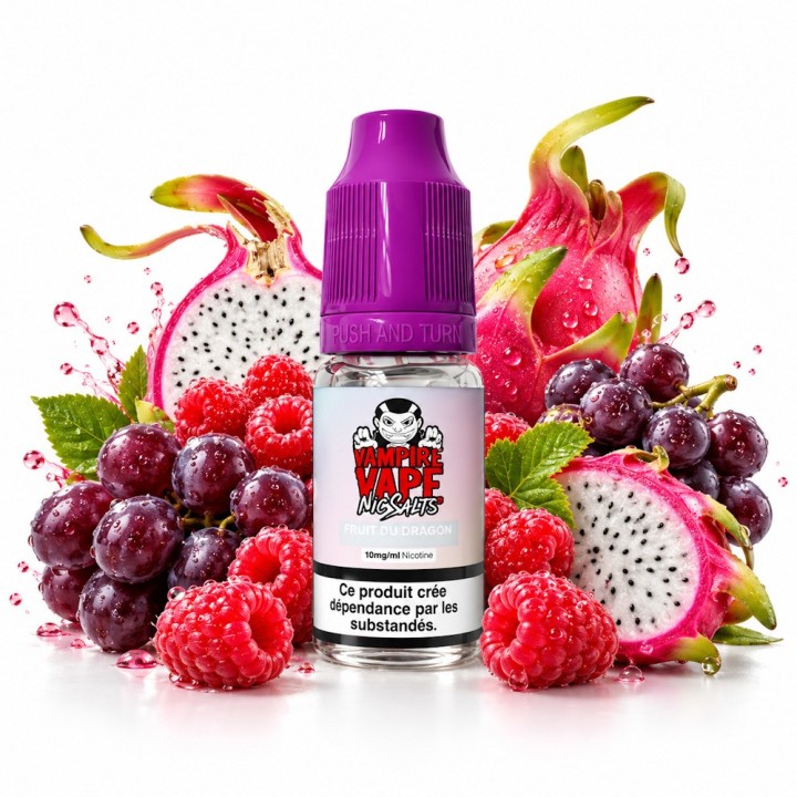 NicSalts Dragon Fruit Raspberry Grape 10 ml - Vampire Vape