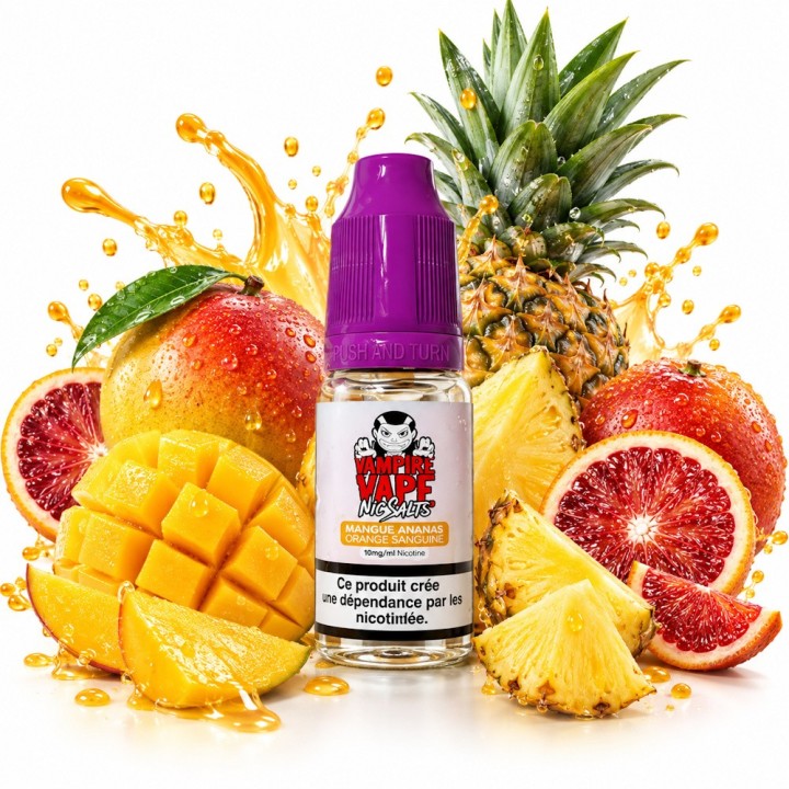 NicSalts Mango Pineapple Blood Orange 10 ml - Vampire Vape