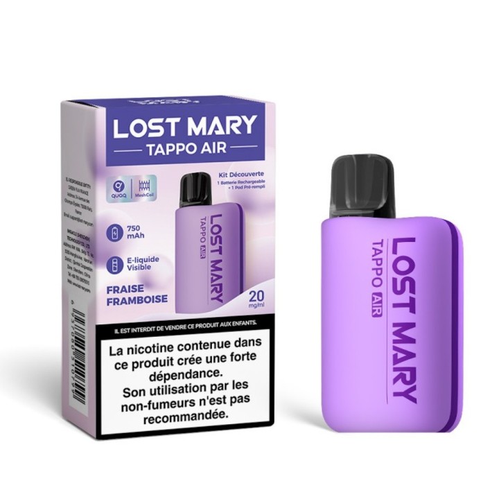 Tappo Air 2ml 20mg Strawberry Raspberry - Lost Mary