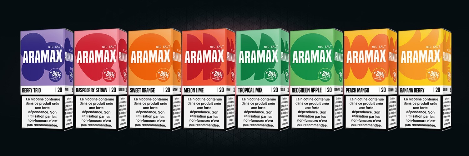 ARAMAX Sels de Nicotine - Expérience de Vape Douce et Saveurs Riches